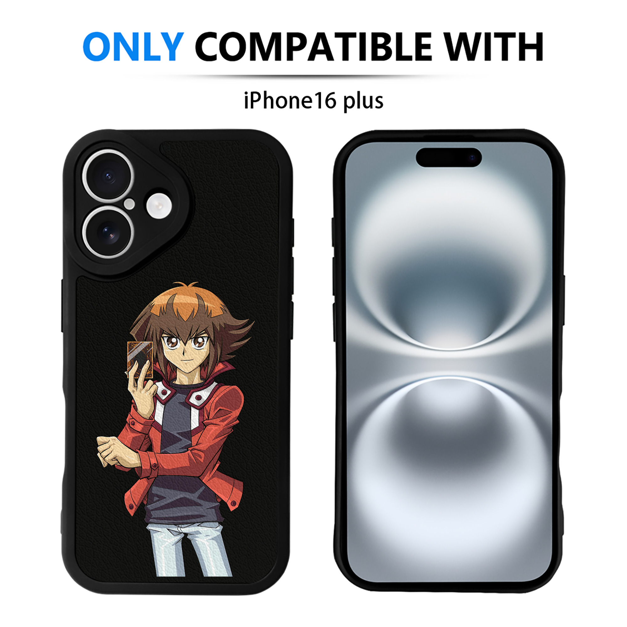 遊☆戯☆王 Yu-Gi-Oh! 【iPhone 16シリーズ対応】シリコンスマホケース（レザー調） 材質：シリコン